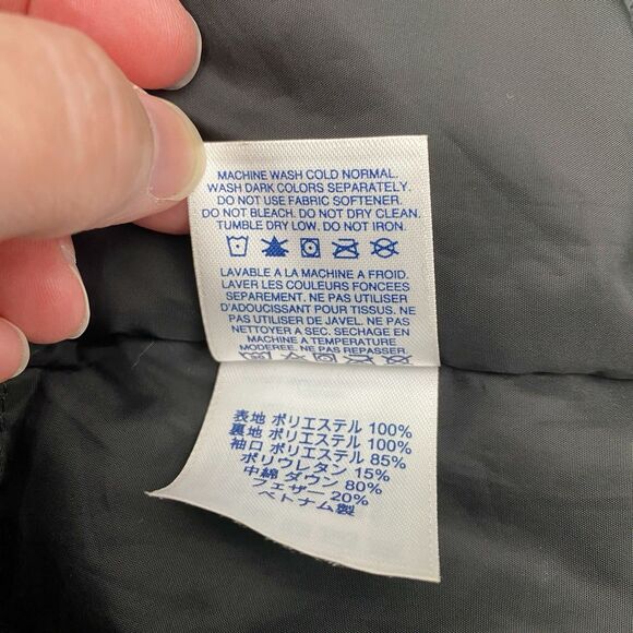 Lands End Down Filled Long Coat Womens Medium Black Pockets Outdoor Warm - Picture 9 of 13